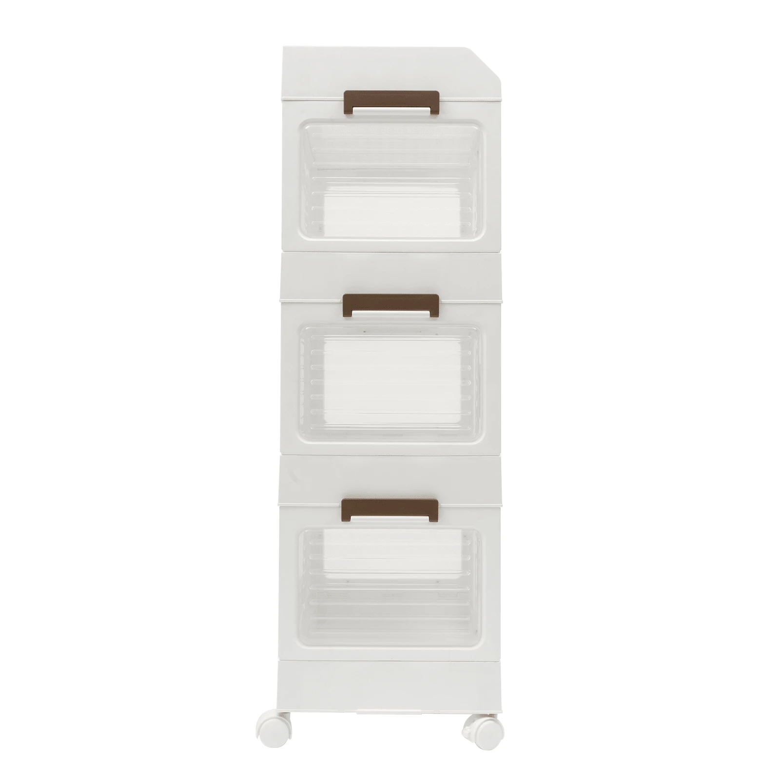 LOYALHEARTDY Plastic Collapsible Storage Bins With Lids And Wheels
