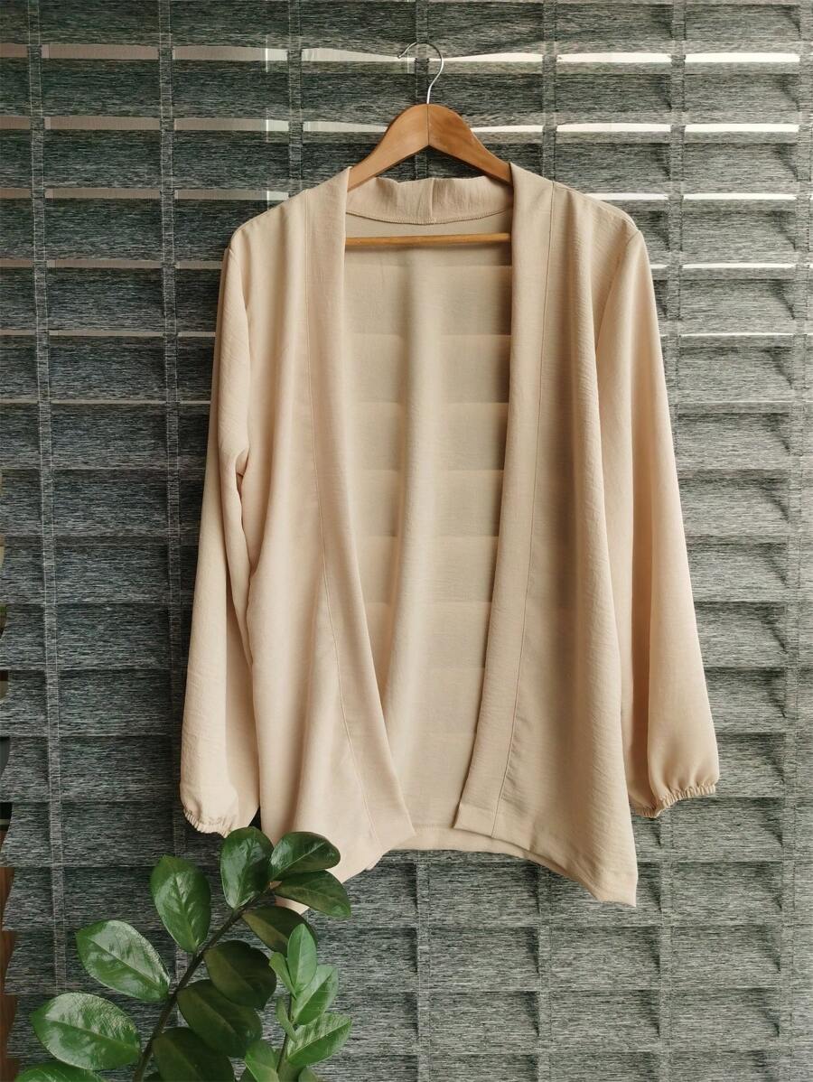 Women Kimonos - Beige - View 1