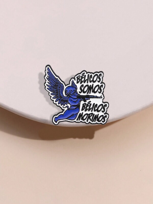 1 pieza Broche metálico de forma de ángel único para gorra de golf, insignia de gorra de béisbol de dibujos animados y divertida, regalo exquisito para mejores amigos, adecuado para uso diario de hombres y mujeres