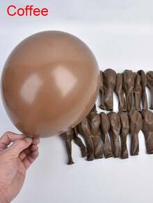 131pcs Beige Coffee Blue Balloon Garland Arch Kit Happy, Boy Baby Shower Balloons Set Rustic Wedding Baptism Decor - 藍色 - 查看 5