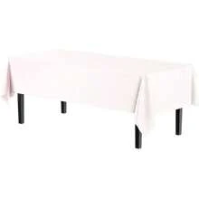 6 toalhas de mesa retangulares de plástico de cor lisa - Não tecido, entrançado, 100% PEVA, fácil de limpar, transparência mínima - Adequadas para uso doméstico, festas, casamentos, restaurantes e comerciais!