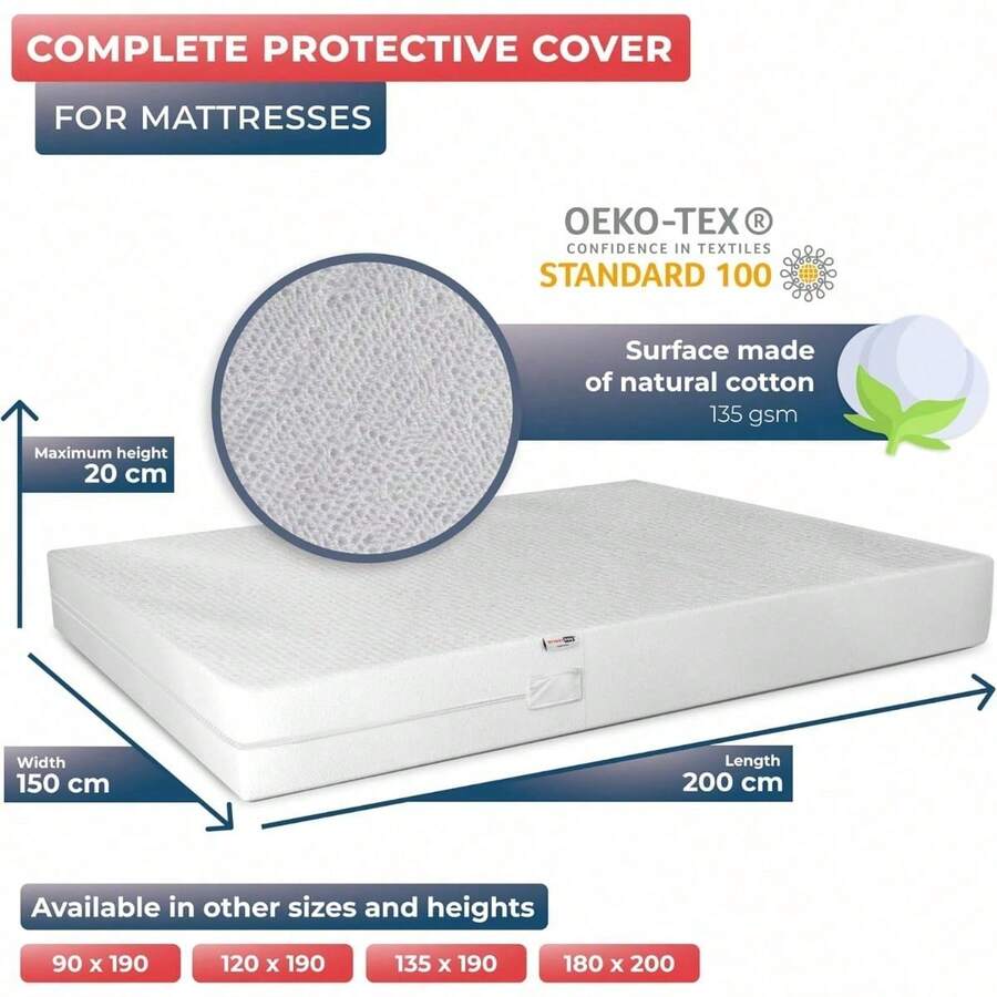 Bed Bugs Mattress Protector Mattress Cover Zipped Mattress