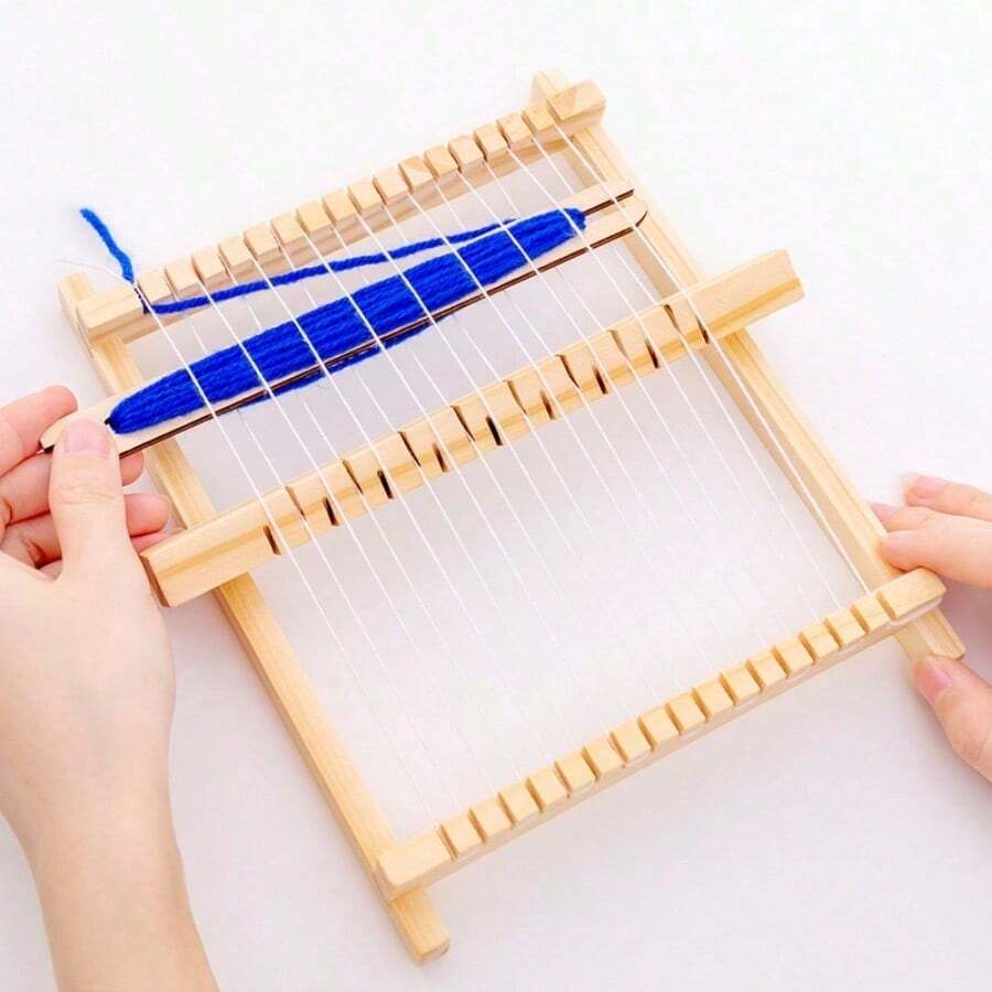 DIY Children's Handmade Knitting Machine Technology Makes Wooden Puzzle