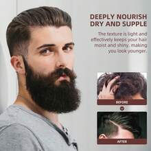 Hair Care Set - Polyaconite Hair Wax Comb And Ginger Shampoo Soap, White Hair Repair, Natural Black Hair Moist And Smooth, Clean And Nourish Hair Care, Deep Clean And Smooth Black And Glossy Hair Hair Comb, Effective Oil Control, Make Hair Look More Fluffy And Shiny. - Ginger - View 5