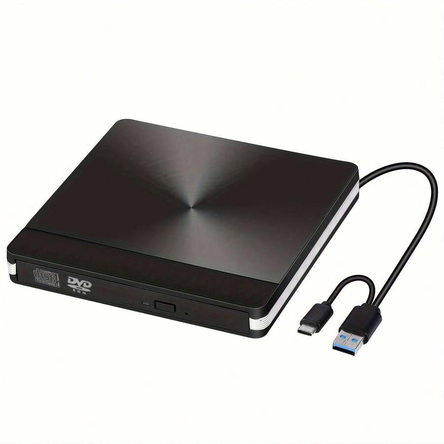 USB 2.0 External DVD Drive, CD/DVD ROM, Portable CD/DVD RW Disc Burner