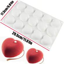 1pc 3D 15 Grid Lemon Mousse Mold, Home Kitchen Fruit Baking Mold, DIY Chocolate, Sandwich, Soap, Candle Silicone Mold 15 With Apple, 12 With Banana Mold