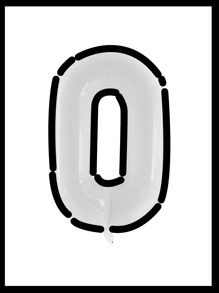 10pcs/Set 40inch (Approx. 101cm) Huge 0-9 Number Cartoon Balloons, Cartoon Balloons, Black & White Balloons, Aluminum Foil Polyester Balloons, White/Pink/Light Blue/Caramel/Cream/Cow Print Foil Balloons, For Birthday Party Decorative Balloon Props - Multicolor - View 34