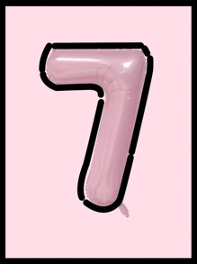 10pcs/Set 40inch (Approx. 101cm) Huge 0-9 Number Cartoon Balloons, Cartoon Balloons, Black & White Balloons, Aluminum Foil Polyester Balloons, White/Pink/Light Blue/Caramel/Cream/Cow Print Foil Balloons, For Birthday Party Decorative Balloon Props - Multicolor - View 31