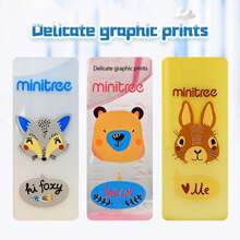 1 buah Botol Bayi Crown 240ml/8oz, Motif Hewan, Dengan Pegangan yang Dapat Diputar dan Skala Pengukuran yang Jelas, Anti-Kolik, Cocok untuk Penggunaan Sehari-hari - MultiWarna - View 5