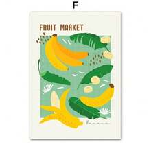 1PC Fruit Market Strawberry Lemon Orange Banana Cherry Wall Art Nordic Posters Hình ảnh cho phòng khách trang trí Canvas Prints Tranh không có khung - Nhiều màu - Xem 20
