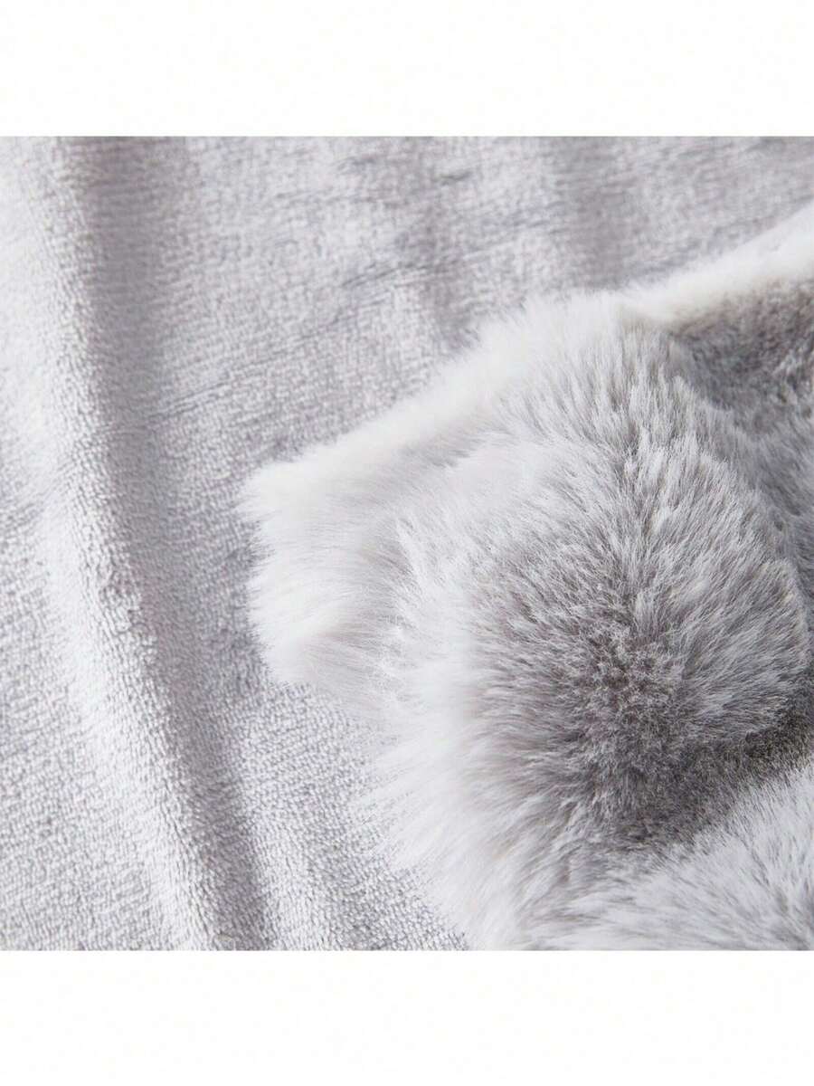 Luxury Plush Faux Fur Throw Blankets Soft Thick Cozy Throws Double