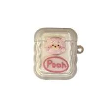 萌熊适用于Airpods Pro苹果蓝牙无线耳机保护壳1/2代3代耳壳 - 粉紅熊+掛件 - 查看 12
