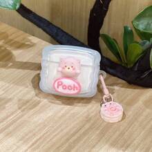萌熊适用于Airpods Pro苹果蓝牙无线耳机保护壳1/2代3代耳壳 - 粉紅熊+掛件 - 查看 9