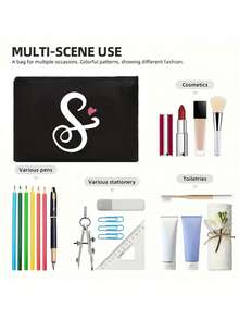 化妆包 化妆包 母亲节 母亲礼物 准妈妈礼物 心形字母图案盥洗用品收纳袋 婚礼派对洗漱包，便携式随身携带收纳袋，拉链手机钱包 铅笔袋 化妆包 情人节礼物 手拿包 伴娘化妆包，适用于医院、购物、海滩、旅行 化妆品收纳袋 化妆品收纳袋 化妆品收纳袋 化妆包 - 黑色 - 查看 5