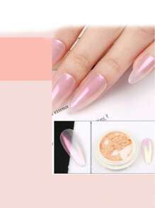 6pcs/Set Aurora Nail Powder, Manicure Glitter With Application Tools, Rainbow Nail Powder, Mermaid Friction Powder, White Pearl Decor, 6pcs Holographic Mirror Aurora Powder - 彩色 - 查看 5