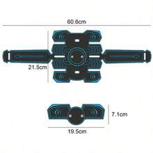 腹部刺激器腰带 腹部刺激器 肌肉塑形器 健身训练器 家庭办公室锻炼设备 适用于腹部 手臂 腿部 - 黑色 - 查看 8