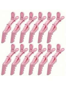 Kẹp tóc đa năng 12 chiếc có kẹp cá sấu và kẹp tạo kiểu tóc, thích hợp cho thợ làm tóc và nhà tạo mẫu tóc chuyên nghiệp, kẹp tóc chống trượt bằng nhựa cho nữ, kẹp tóc chuyên nghiệp cho tiệm làm tóc, kẹp tạo kiểu tóc có kẹp cá sấu, kẹp miệng dài, kẹp miệng hình cần cẩu, lựa chọn của nhà tạo mẫu tóc xoăn - Nhiều màu - Xem 12