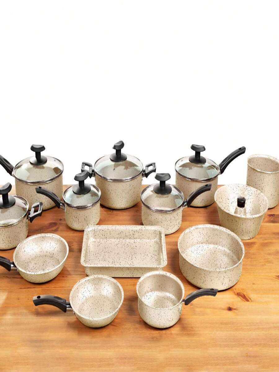 Set Of 13-Piece Non-Stick Teflon Cookware Kits New In All Colors, Free Shipping - Đồng - Xem 1