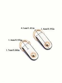 1 par de accesorios de bolsa con bolsa de cubo de metal, bolsa lateral con cremallera, accesorios DIY, repuesto, reutilizables, adecuados para diversos bolsos para mujeres, regalos de Navidad, regalo de Acción de Gracias vintage - Multicolor - Ver 7