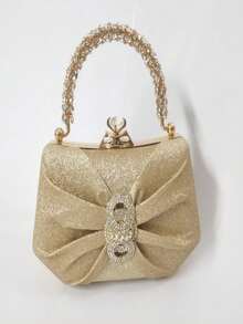Women's Party Bag Handbag Clutch Evening Event - 香檳色 - 查看 1