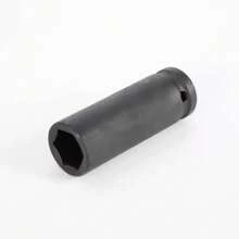 WUPYI Juego de llaves de vaso de 16 piezas, tuercas para vehículos, tuercas de impacto largas, 1/2"