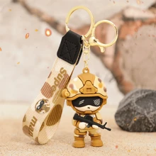 1pc Military Special Forces Cartoon Figure Keychain, Suitable For Bag Decoration, Gift For Friends - Multicolor - View 12