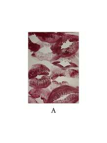 1/2 Pieces Red Lipsticks Posters Lip Wall Arts Vintage Wall Pictures Wall Artwork Aesthetic Wall Prints Girls Room Wall Decor Bedroom Decoration Stuff Valentine's Day Gifts No Frame