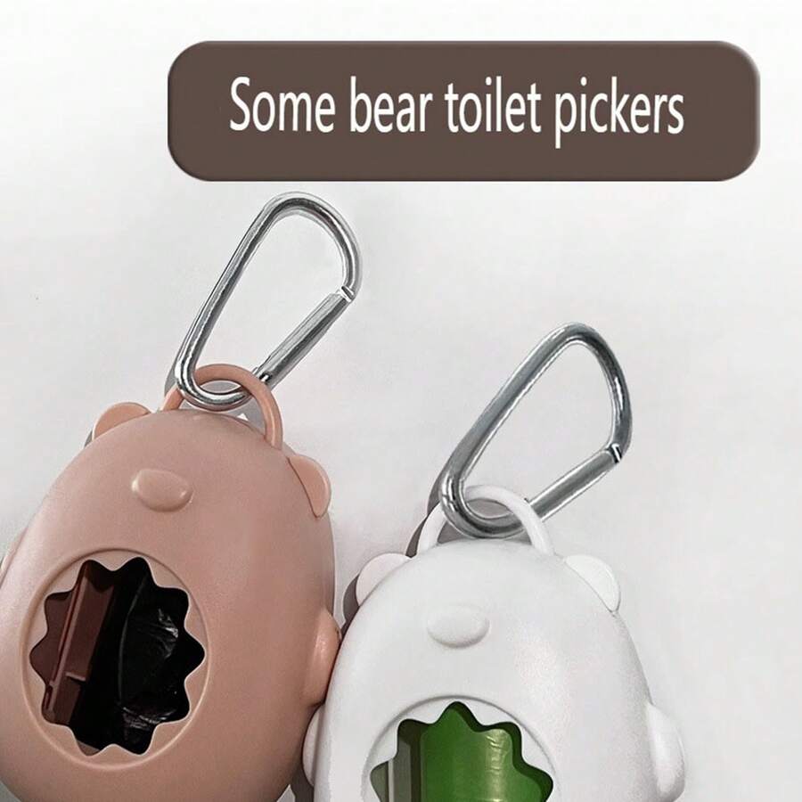 Teddy Bear Shaped Portable Garbage Bag Dispenser, Pet Waste Poop Bag