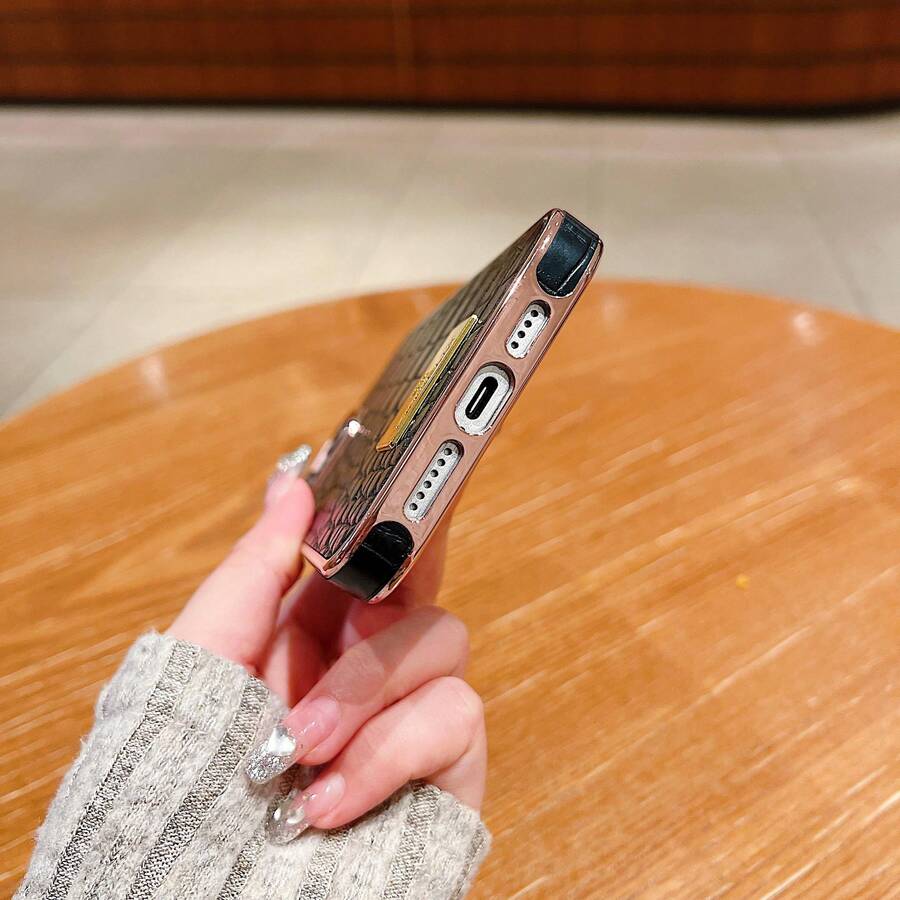 KINGELLY Latest Apple IPhone 16 Series, Electroplated Premium Crocodile