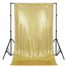 1/2pcs  Sequin Barckdrop Curtain Panels Stage Party Background Cloth Backdrop For Party Wedding Birthday Photography - Rượu sâm banh - Xem 3
