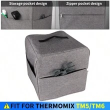 1 件，终极 Thermomix TM5/TM6 搅拌机保护器 - 耐用双层防水防尘罩，采用加厚结构、配件储物袋和易于清洁的设计，可延长搅拌机的使用寿命 - 淺灰色 - 查看 3