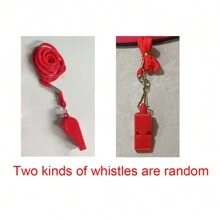 Bộ đồ cứu hộ 4 món, mũ có thể điều chỉnh, túi đeo hông, còi và kính thời trang, quần thể thao Oxford chống thấm nước, dành cho người lớn, nam và nữ, hoàn hảo cho tiệc Halloween và hóa trang - Đỏ - Xem 7