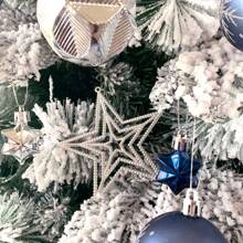 2024 Quả bóng Giáng sinh mới, Bộ 45 quả bóng Giáng sinh bằng đá Rhinestone màu xanh lam & vàng/bạc, Đồ trang trí cây thông Noel, Bộ đồ trang trí bóng Giáng sinh, Dùng để trang trí cây thông Noel, Trang trí tiệc cưới ngày lễ, Bộ đồ trang trí Giáng sinh sang trọng bằng đá Rhinestone màu xanh lam & vàng/bạc Quà tặng tốt nhất - Nhiều màu - Xem 9