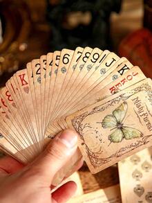 55 Cái/Hộp Poker, Loạt Rừng Sương Mù, Trò Chơi Bài Phong Cách Bí Ẩn Tối Cổ Điển Tinh Tế Trò Chơi Nhiều Người Chơi Thư Giãn Giải Trí Tiệc Sử Dụng Trang Trí Sổ Lưu Niệm - Nhiều màu - Xem 2