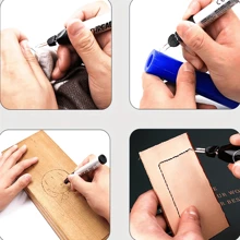 1 Upgraded Thread Burner - Handheld Hot Welding Pen With Hot Melt Knife Strap, One Click Trimming, Burning And Melting - Suitable For DIY Handicrafts/Leather Making/Welding Projects