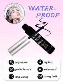 1支5毫升黑色睫毛胶，超强粘合剂，24小时持久，防水，不含乳胶，最佳睫毛胶，5毫升（0.17盎司），完美延长和增强您的睫毛。 - 黑色 - 查看 7