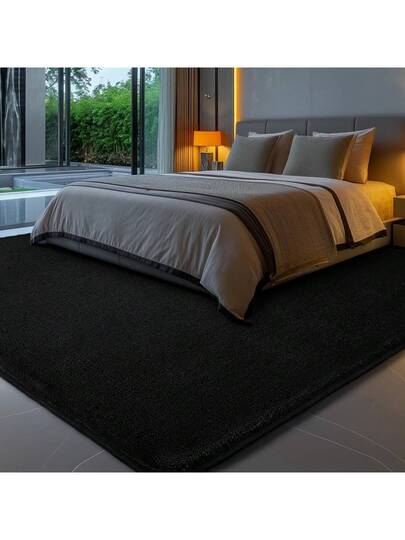 Short Pile Effen Tapijt Living Room Washable Zachte Non Slip Children's Girl Boy Bedroom Carpets Area Fluffy Mat view 6