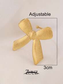 1pc Fashion Stainless Steel Rings For Women Bowknot Ribbon Style Adjustable Open Ring Female Jewelry Best Friends Gifts