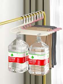 10 件/5 件/1 件鹅形防滑裤架，加厚涂层无缝衣柜收纳架，Z 形家用收纳挂架，春季，简约，夏季上衣