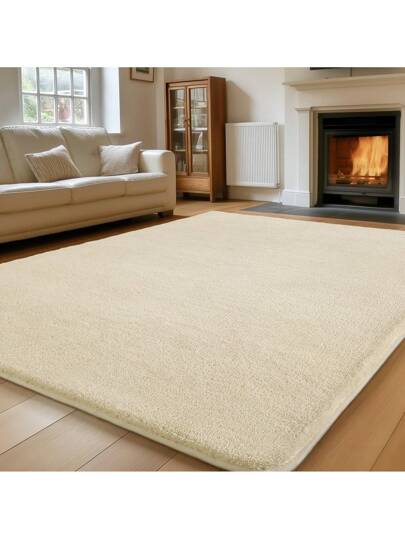 Short Pile Effen Tapijt Living Room Washable Zachte Non Slip Children's Girl Boy Bedroom Carpets Area Fluffy Mat