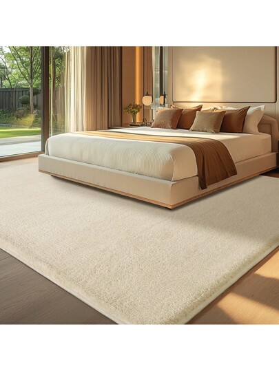 Short Pile Effen Tapijt Living Room Washable Zachte Non Slip Children's Girl Boy Bedroom Carpets Area Fluffy Mat view 6