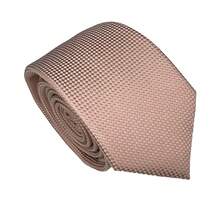 Edi Saraiva Premium Luxury Men's Silk Touch Polyester Tie - 淺粉色 - 查看 3
