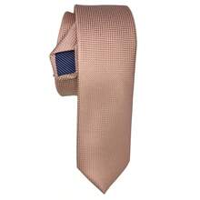 Edi Saraiva Premium Luxury Men's Silk Touch Polyester Tie - 淺粉色 - 查看 2