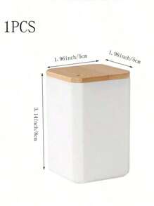 1 个牙签筒容器，家用牙签盒，竹牙签筒，900 支天然竹牙签，日式简约牙签罐，餐厅酒店牙签收纳盒，适合家庭和客厅使用，便携式牙签盒，带收纳的牙签罐 - 彩色 - 查看 7