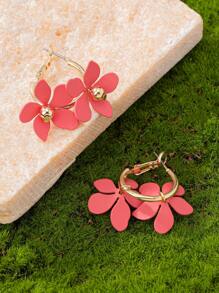 Hoa tai thời trang mùa hè độc đáo cho kỳ nghỉ bãi biển dành cho phụ nữ - Hồng - Xem 2