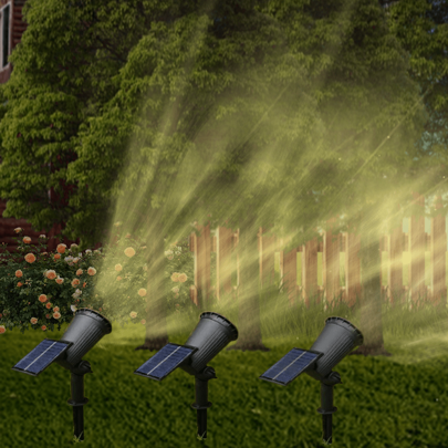 Solar Powered Outdoor Waterproof Dual-Use Spotlight, IP65 Waterproof LED Lighting, Solar Garden Light, Zero Electricity Cost For Yard, Garden, Camping