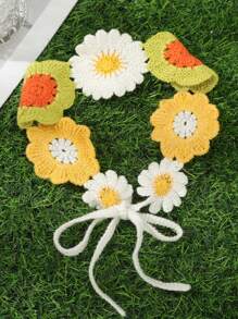 1 Băng đô hoa đan nhiều màu phong cách Bohemian - Nhiều màu - Xem 13