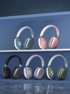 Over Ear Wireless Headphones, Black Wireless Headphones With Microphone,Deep Bass Memory Foam Ear Cups,HiFi Audio, Lightweight Headset,Foldable For Gym,TV, Travel, Home Office