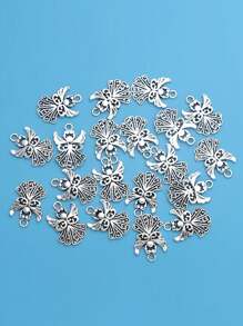 10/20/50Pcs Antique Silver Angel Fairy Charms Pendants For Bracelet Jewelry Making DIY Handmade Craft 20x14mm - Antique Silver - View 4