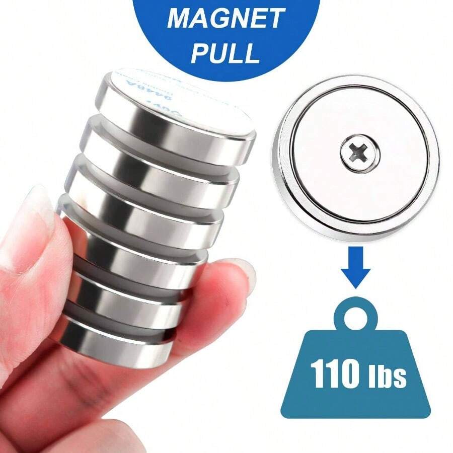 100 Aimants Néodyme Super Puissants - 6x3mm | Aimants Ronds Nickelés Pour Fridge, Bureau, DIY Et Projets Créatifs